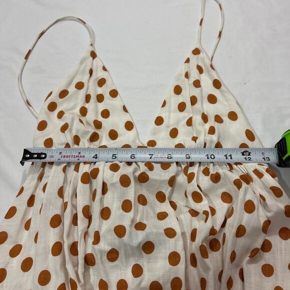 Zara Womens Small Polka Dot Tank Mini Dress Sundress Romantic Dainty Vacation - Picture 8 of 8